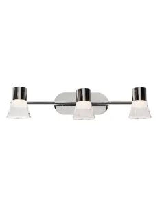 Regleta NOEMI 541530 SULION 60x8x19cm cromo LED 15w 4000K 1200lm IP44, Lámparas para baños
