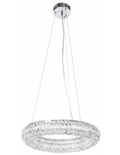Lámpara cristal moderna SULION 800195 led 29w 4000k Ø48cm cromo, Lámparas modernas