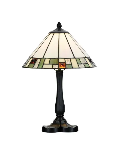 Lampara sobremesa tiffany AMBAR SULION 945495 alto 48cm, Sobremesas