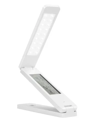Flexo plegable led SULION VOLTA 982320 calendario termometro alarma, Sobremesas
