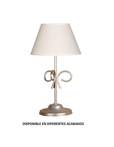 Sobremesa forja 1XE14 Ø20cm altura 40cm 45 PANTALLA, Sobremesas