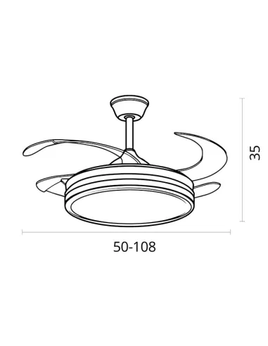 Ventilador Dune Eco B-1009 ECO Shakespear negro