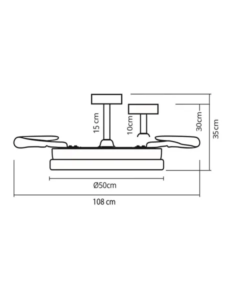 Ventilador Kioto V1014 GL Belair oro