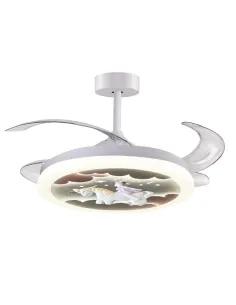 Ventilador Unicornio F-1076 Belair blanco