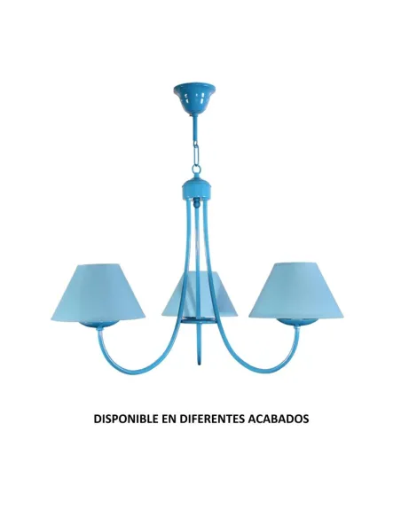 Lámpara forja 3XE14 Ø54cm altura 41cm 700, Lamparas infantiles