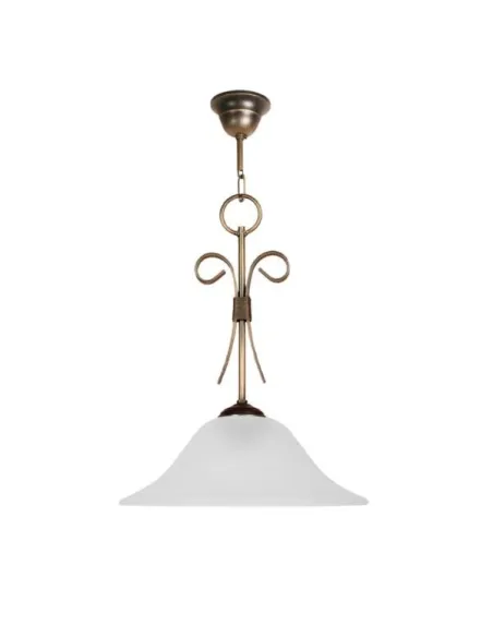Colgante forja 1XE14 Ø30cm altura 42cm 71/1, Lamparas de techo