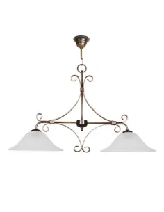 Lámpara forja 2XE14 Ø82cm altura 55cm 71/2, Lamparas de techo