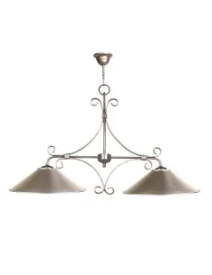 Lámpara forja 2XE14 Ø82cm altura 55cm 71/2/290, Lamparas de techo