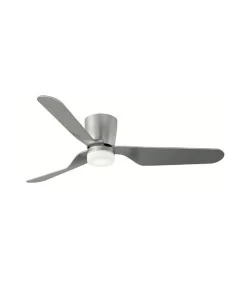 Brisa Ventilador de techo Plata, ø132cm LED 15W 3000K + MOTOR DC, Mando a distancia, Ventiladores de techo con luz