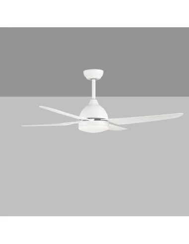 Barine Ventilador de techo Blanco ø132cm LED 24W, Mando a distancia, Regulable Kevin, Ventiladores de techo con luz