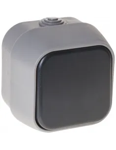 Conmutadores Bert 1 Tecla Ip54 Gris 7x7x5 MEH2-B120M FABRILAMP, Interruptores y enchufes