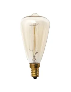 Bombilla Incandescencia Vintage Pebetero 25w E14 48dx115 Calida 071402251 FABRILAMP, Bombillas filamento y decorativas
