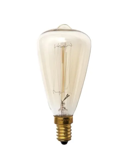 Bombilla Incandescencia Vintage Pebetero 25w E14 48dx115 Calida 071402251 FABRILAMP, Bombillas filamento y decorativas