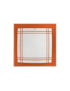 Plafones de techo Amet Naranja 2xe27 (32x32x6) 043083204 FABRILAMP, Plafones de techo