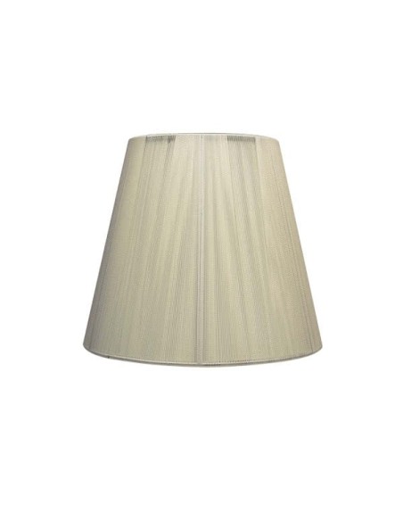 Pantalla Conica Hilo Indira Pinza Beis (14x8x9 5) 048111415 FABRILAMP, Pantallas 15 cm