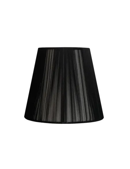 Pantalla Conica Hilo Indira Pinza Negra (14x8x9 5) 048111409 FABRILAMP, Pantallas 15 cm