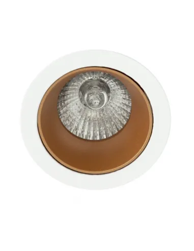 Focos empotrables Alfabeto 1xgu10 Camel/blanco 8d Orientable 095881040 FABRILAMP, Lámparas modernas