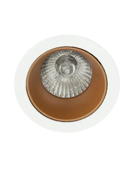 Focos empotrables Alfabeto 1xgu10 Camel/blanco 8d Orientable 095881040 FABRILAMP, Lámparas modernas