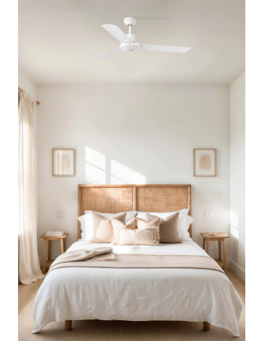 Ventilador de techo Eco Indus M 33005 FARO blanco - vista en ambiente (2)