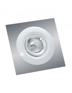 Empotrable Blanco Polifemo Bisel Cuadrado1xgu10 13x13 07778CU01 FABRILAMP, Lámparas modernas