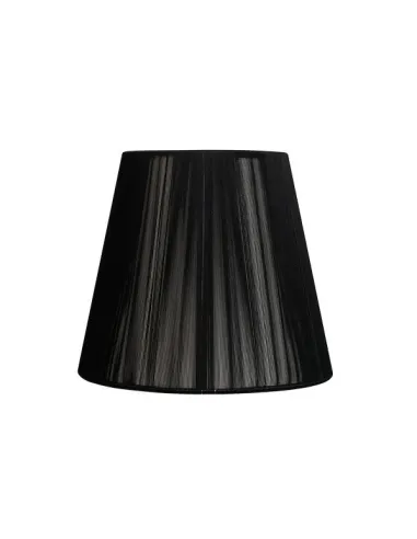Pantalla Conica Hilo Indira E27 Negra (25x11x16) 048112509 FABRILAMP, Pantallas 25 cm