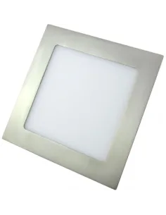 Downlight 24w 6500k Cuadrado Agamenon 1900lm Niquel 22x22 069182403 FABRILAMP, Lámparas modernas