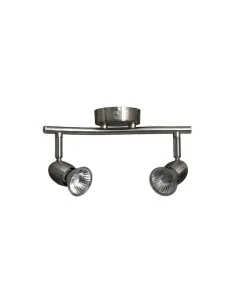 Regleta Foco Sonora Niquel 2xgu10 Bomb Halog incl 15x26 029692003 FABRILAMP, Plafones de techo