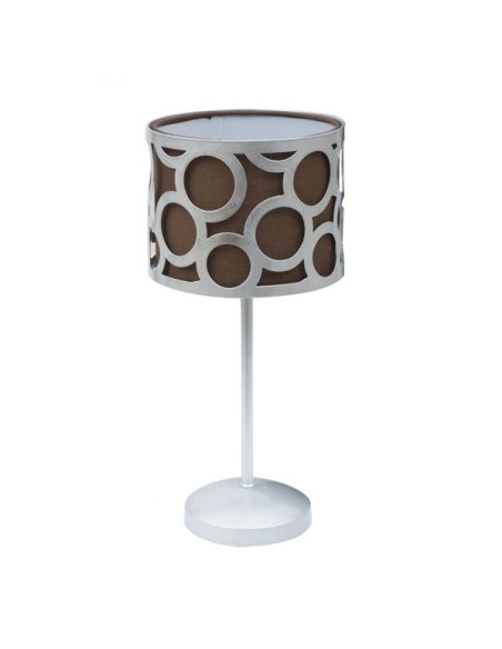 Sobremesa Orlando Marron/plata 1xe14 (40x18) 028271002 FABRILAMP, Sobremesas