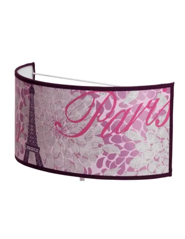 Apliques de pared Eiffel Plata 1xe27 18x30 D 055361010 FABRILAMP, Lámparas modernas