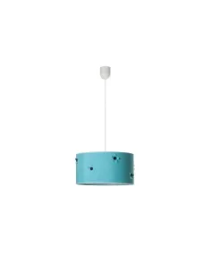Lámparas de techo colgantes Boton Turquesa 1xe27 Regx35d 068993508 FABRILAMP, Lamparas infantiles