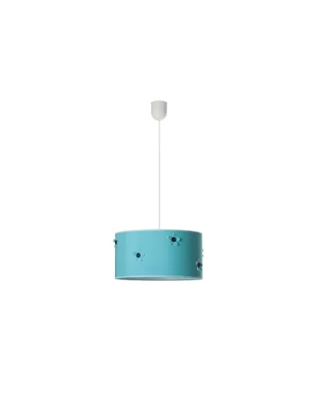 Lámparas de techo colgantes Boton Turquesa 1xe27 Regx35d 068993508 FABRILAMP, Lamparas infantiles