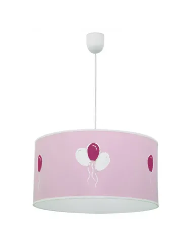 Lámparas de techo colgantes Globitos Rosa 1xe27 (regx35d) 073493500 FABRILAMP, Lamparas infantiles