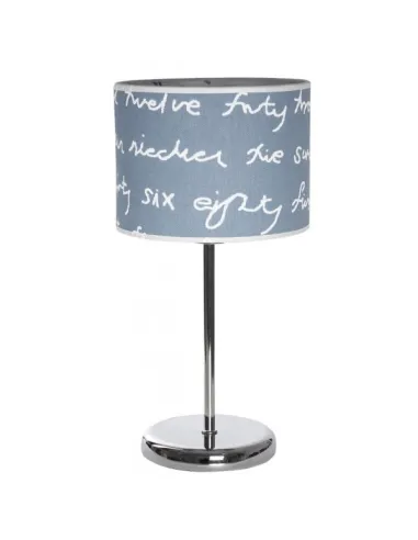 Sobremesa Letters Azul/blanco 1xe14 43x20d 076071008 FABRILAMP, Sobremesas