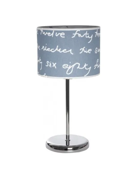 Sobremesa Letters Azul/blanco 1xe14 43x20d 076071008 FABRILAMP, Sobremesas