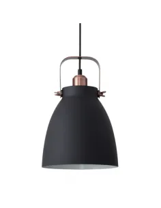 Lamparas de techo colgantes Getting 1xe27 Negro 40-116x22d 100250109 FABRILAMP, Lámparas rústicas
