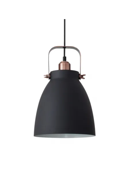 Lamparas de techo colgantes Getting 1xe27 Negro 40-116x22d 100250109 FABRILAMP, Lámparas rústicas