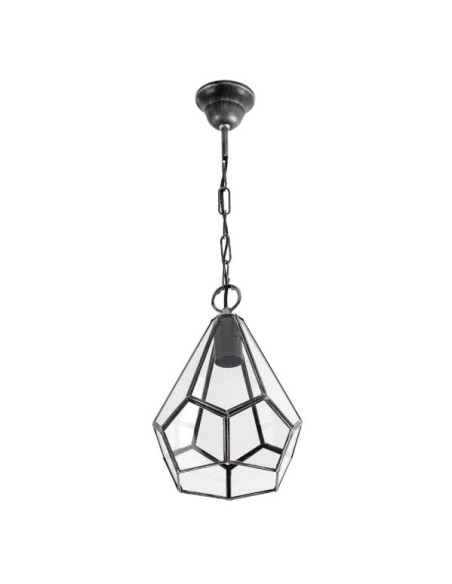 Lámparas de techo Osuna Plata 1xe27 27x20x20 075692010 FABRILAMP, Lámparas rústicas