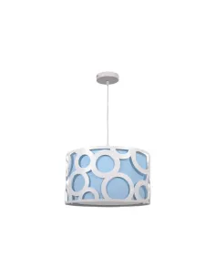 Lámparas de techo Orlando Azul/blanco 1xe27 (regx30) 028293008 FABRILAMP, Lámparas modernas