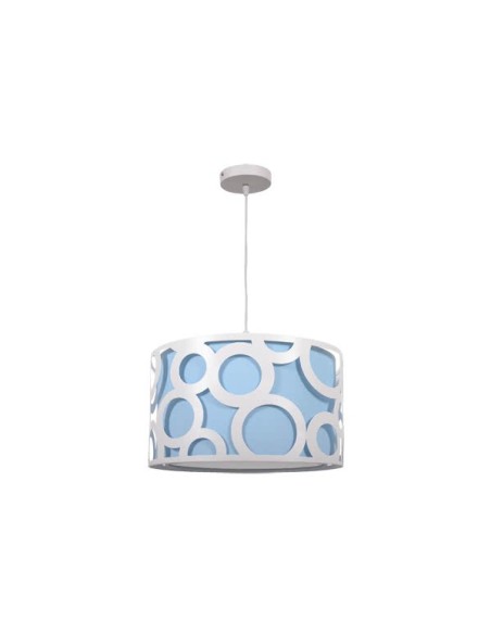 Lámparas de techo Orlando Azul/blanco 1xe27 (regx30) 028293008 FABRILAMP, Lámparas modernas