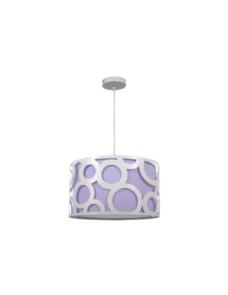 Lámparas de techo Orlando Lila/blanco 1xe27 (regx30) 028293019 FABRILAMP, Lámparas modernas
