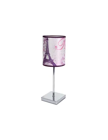 Sobremesa Eiffel Lila 1xe14 43x16 D 055371019 FABRILAMP, Sobremesas
