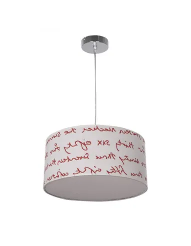 Lámparas de techo Letters Blanco/rojo 3xe27 Regx35d 076093501 FABRILAMP, Lamparas infantiles