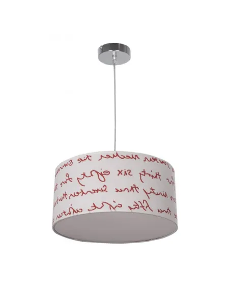 Lámparas de techo Letters Blanco/rojo 3xe27 Regx35d 076093501 FABRILAMP, Lamparas infantiles