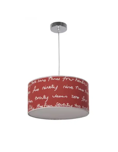 Lámparas de techo Letters Rojo/blanco 3xe27 Regx35d 076093507 FABRILAMP, Lamparas infantiles