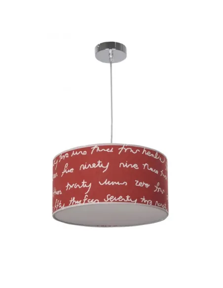 Lámparas de techo Letters Rojo/blanco 3xe27 Regx35d 076093507 FABRILAMP, Lamparas infantiles