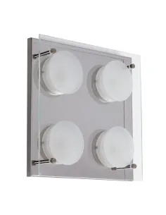 Plafones de techo 4x6w 4000k Antioquia Cromo 1600lm (22x22x5 5) 075384020 FABRILAMP, Plafones de techo
