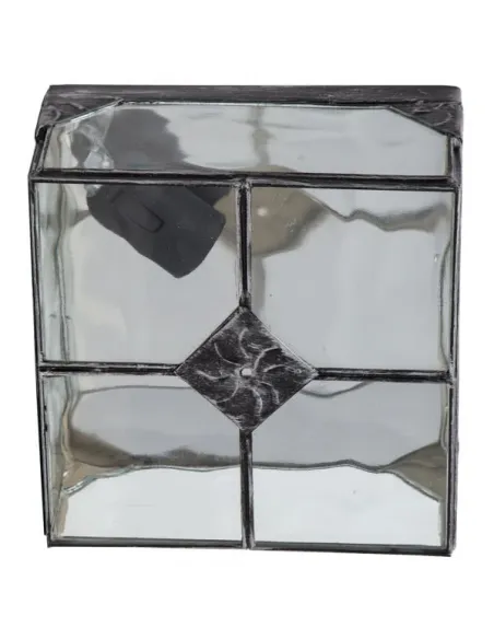 Plafones de techo Estepa Plata 1xe27 20x20x11 075582010 FABRILAMP, Plafones de techo
