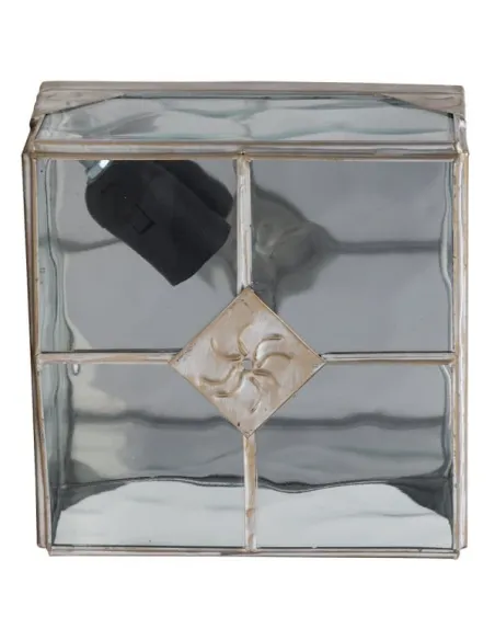 Plafones de techo Estepa Oro 1xe27 20x20x11 075582029 FABRILAMP, Plafones de techo