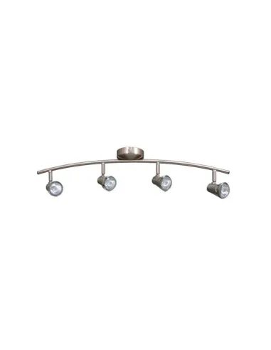Arco 4l Foco Gu10 50w (18x70) Cuero 6 839/4-CUERO FABRILAMP, Plafones de techo