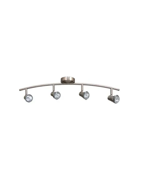 Arco 4l Foco Gu10 50w (18x70) Niquel 6 839/4-NIQUEL FABRILAMP, Plafones de techo
